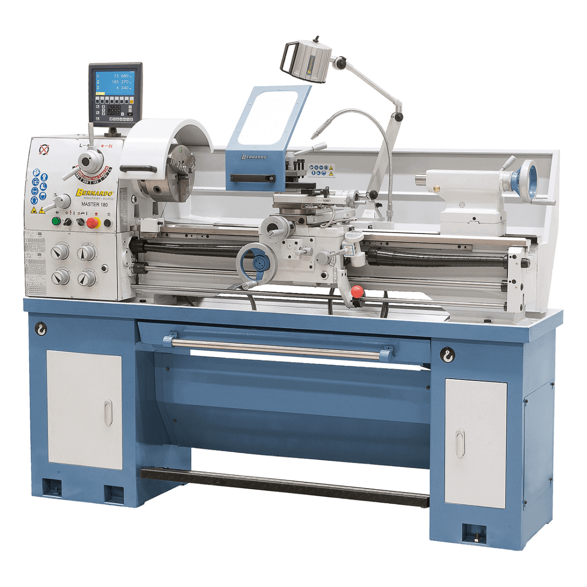 Bernardo Master 180 Metalldrehmaschine mit 3-Achsen-Digitalanzeige ES-12 V
