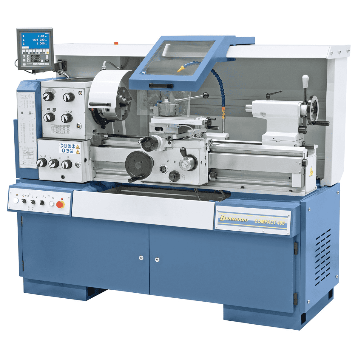 Bernardo Compact 400 Metalldrehmaschine mit 3-Achsen-Digitalanzeige ES-12 V