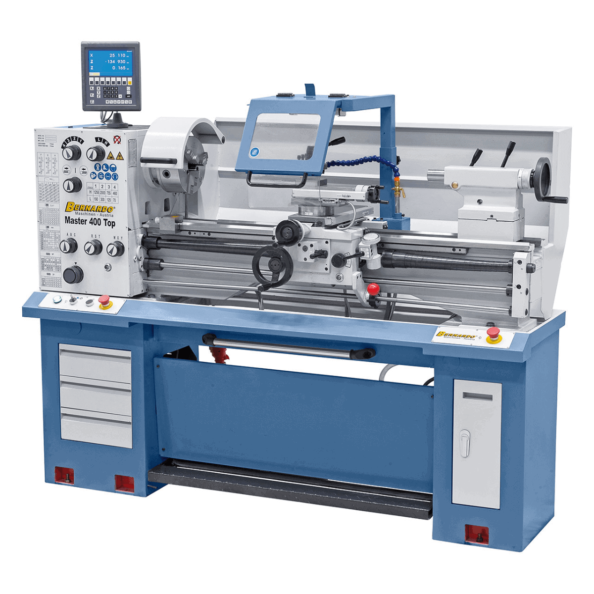 Bernardo Master 400 Top-Drehmaschine mit 3-Achsen-Digitalanzeige ES-12 V