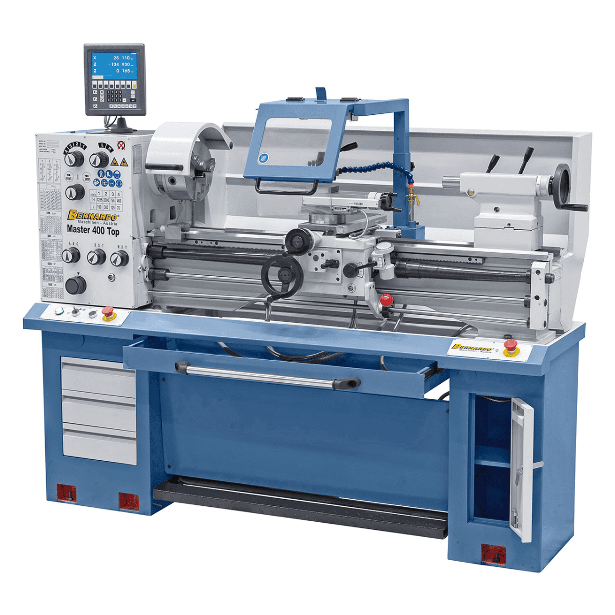 Bernardo Master 400 Top-Drehmaschine mit 3-Achsen-Digitalanzeige ES-12 V