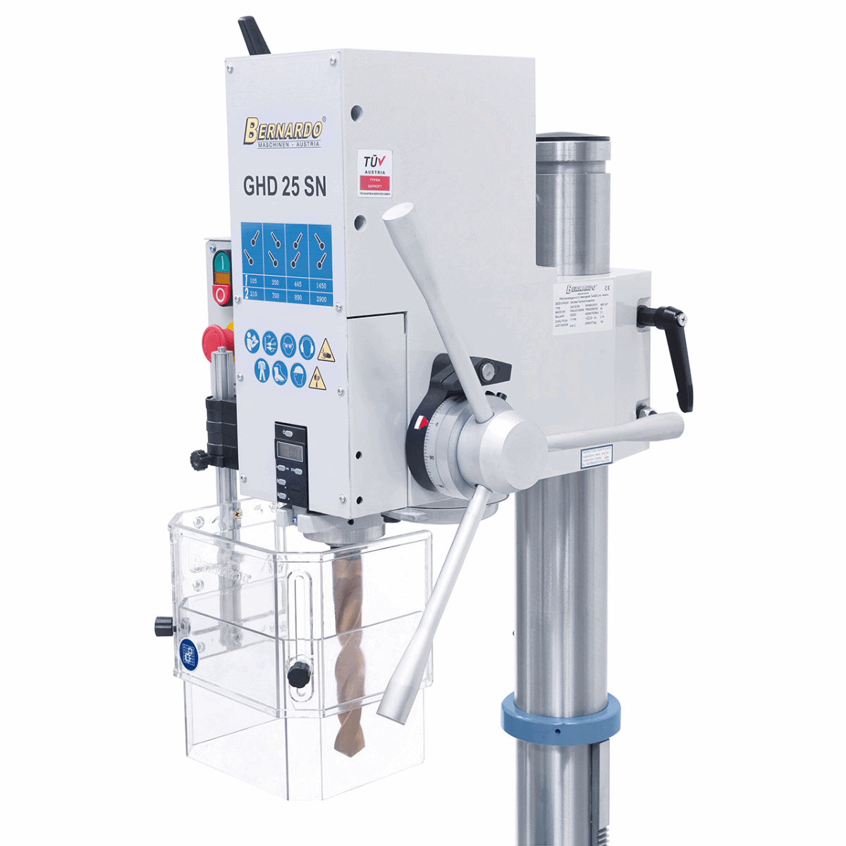 Bernardo GHD 25 SN Zahnrad-Säulenbohrmaschine mit Digitalanzeige