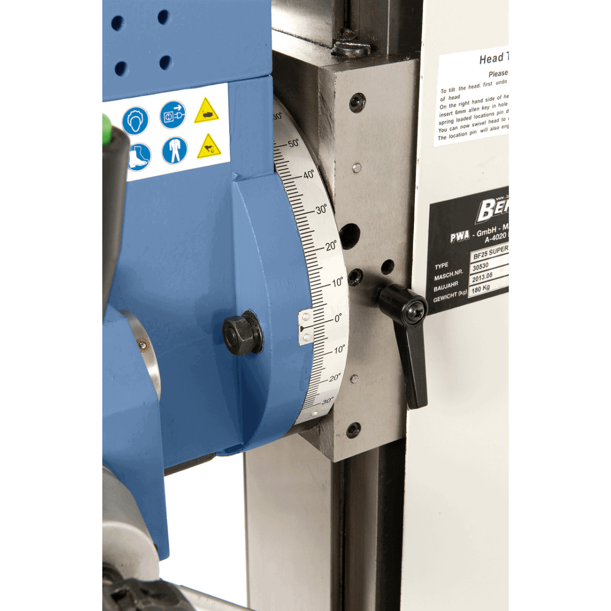 Trapano-fresatrice Bernardo BF 25 Super con velocità Vario 100-1.750 rpm e filettatura M12