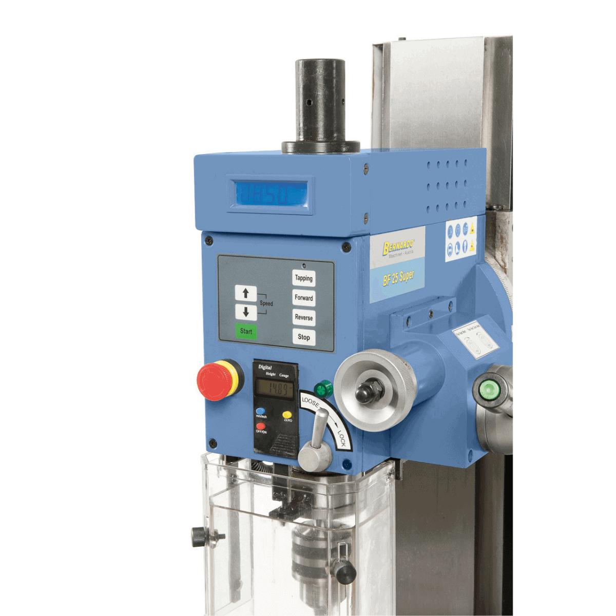 Trapano-fresatrice Bernardo BF 25 Super con velocità Vario 100-1.750 rpm e filettatura M12
