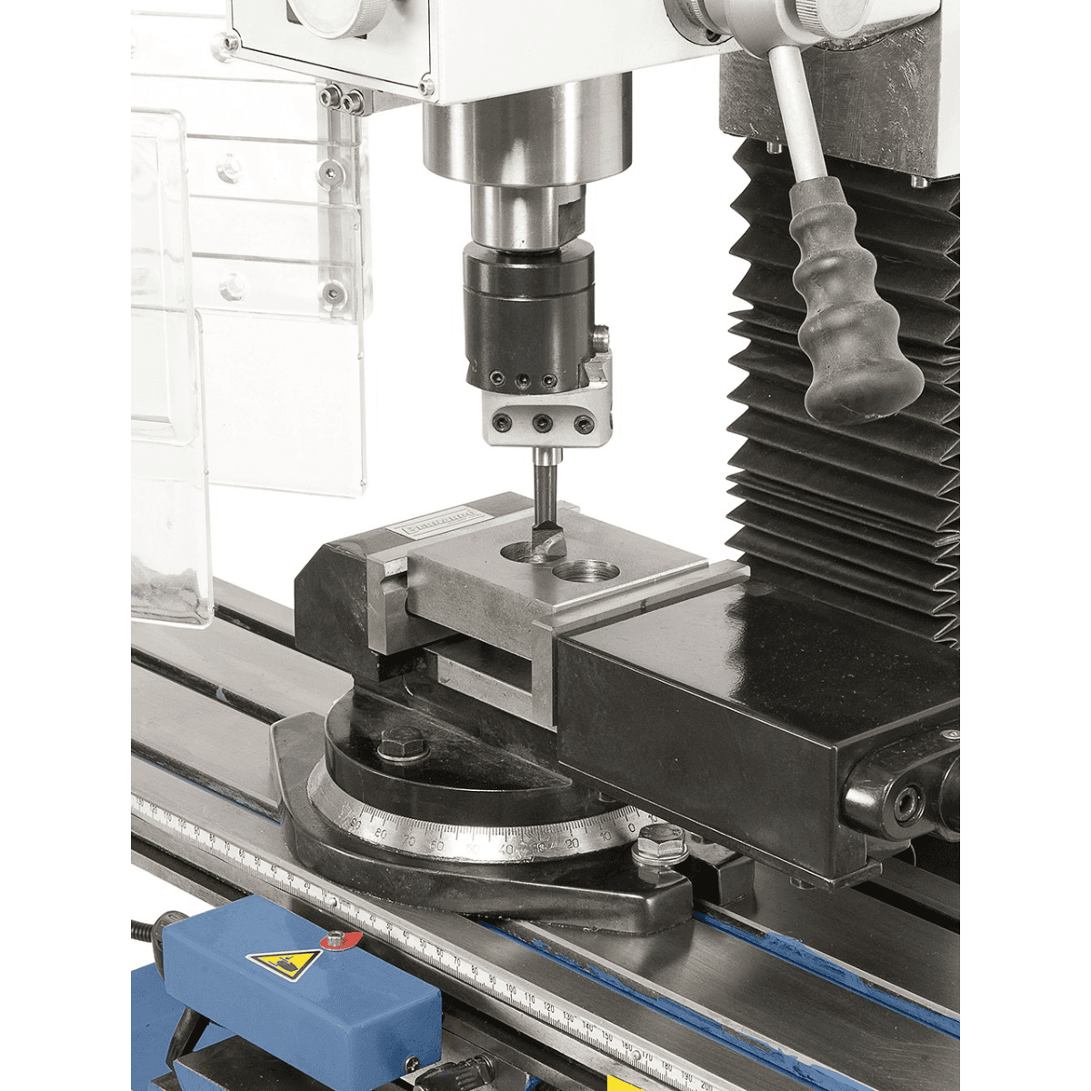 Bernardo KF 25 L Vario Bohr- und Fräsmaschine mit 3-Achs-Digitalanzeige DT 40 und 700-mm-Tisch