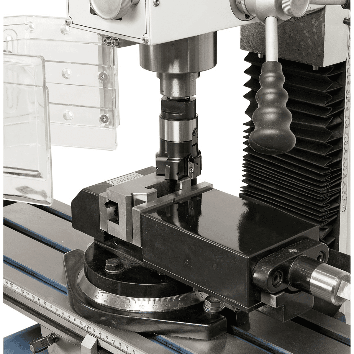 Bernardo KF 25 L Vario Bohr- und Fräsmaschine mit 3-Achs-Digitalanzeige DT 40 und 700-mm-Tisch