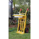 Ravendo CLM WS Mehrzweckwagen – mobile Waschstation mit Spülbecken und Wasserhahn, Tragfähigkeit 250 kg, Stahlrahmen, 5 Jahre Garantie