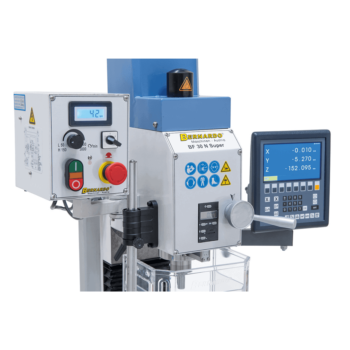 Bernardo BF 30 N Super-Bohr- und Fräsmaschine mit 3-Achs-Display