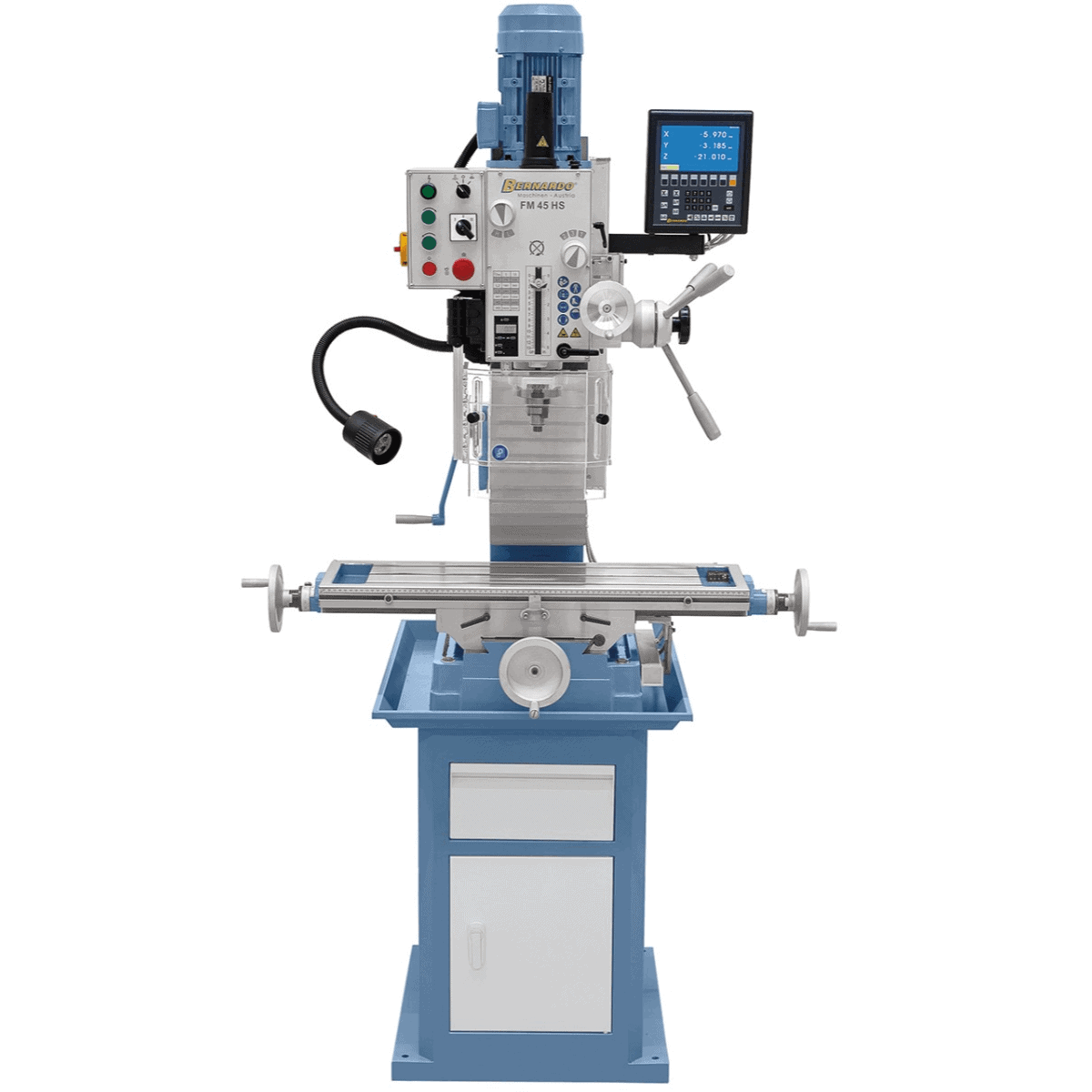 Bernardo FM 45 HS Bohr-Fräsmaschine mit 3-Achs-Digitalanzeige