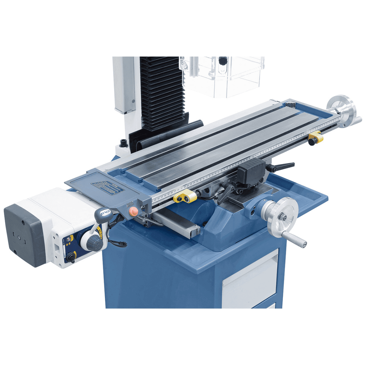Bernardo BF 28 BDC Bohr- und Fräsmaschine mit 3-Achs-Digitalanzeige ES-12 V und automatischem X-Achsen-Vorschub AL 280 D