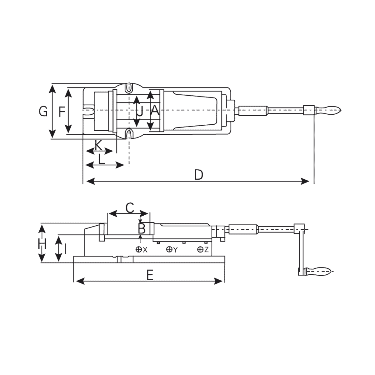Morsa idraulica per macchine VH 200