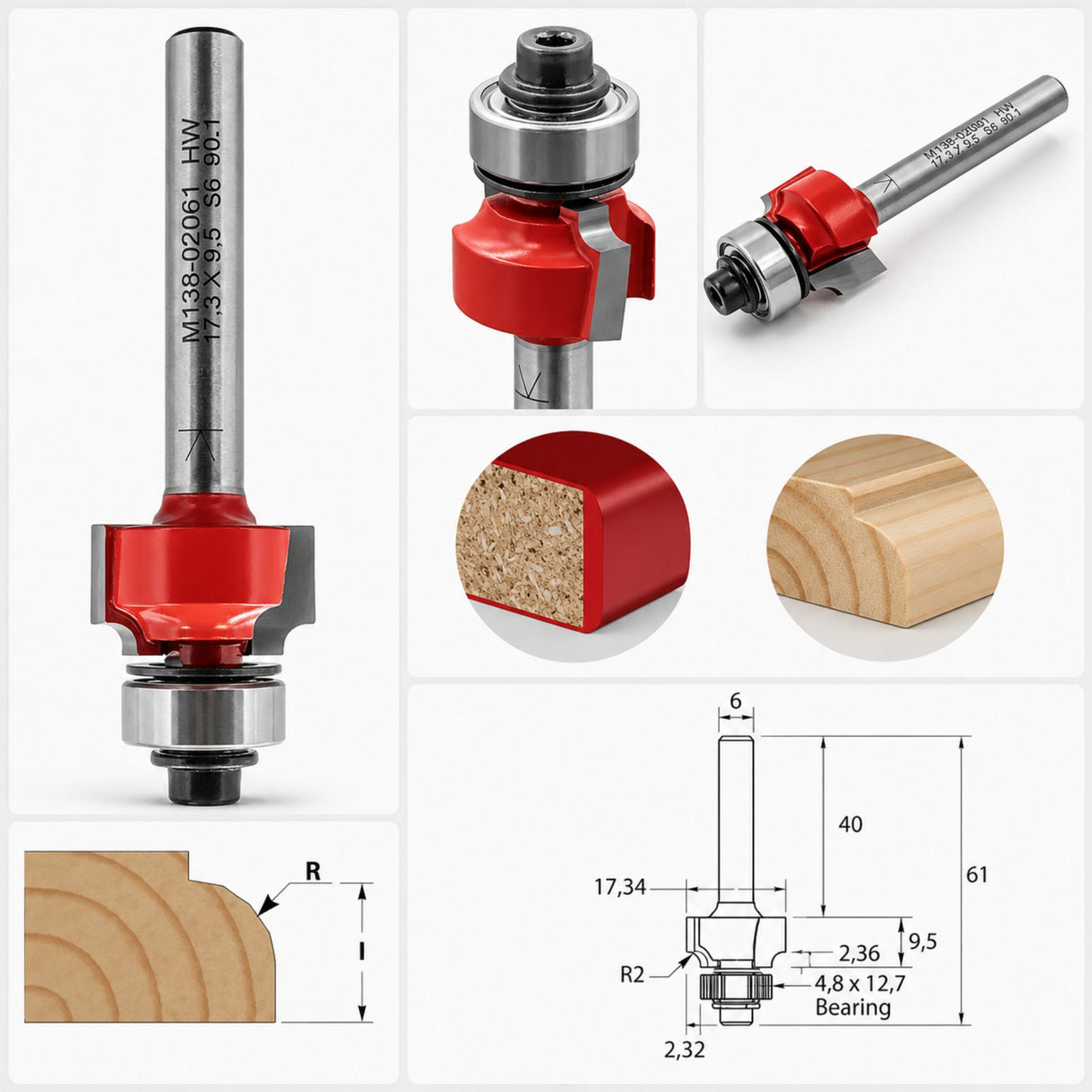 IGM M138 Abrundfräser für Kanten