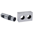 Punzone da 16 mm installato su PBS 22 LS per eseguire forature precise su metallo in officina.