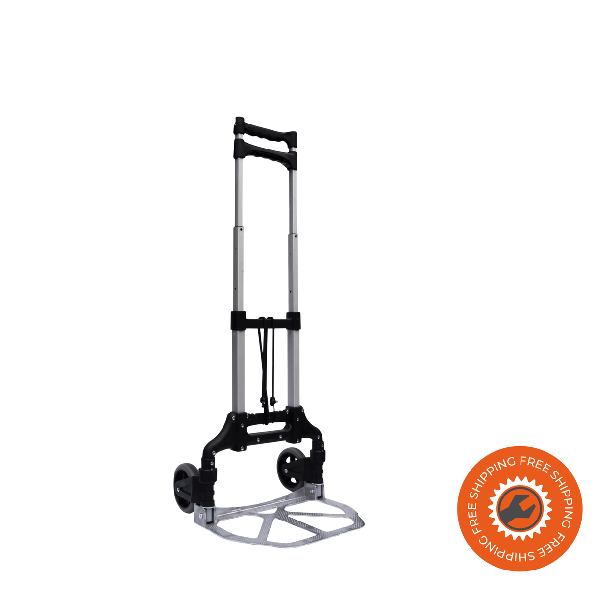 Carrello Ravendo ALU 50 pieghevole, compatto e ultraleggero, con struttura in alluminio e plastica, capacità fino a 50 kg.
