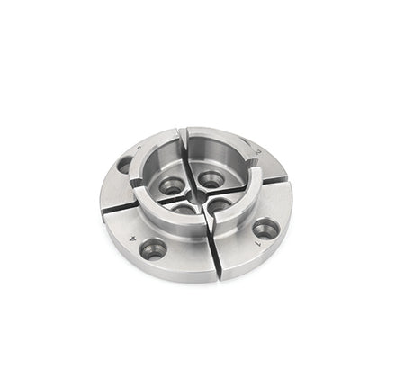 Ganasce standard da 40 mm Record Power con profilo a coda di rondine e presa a becco di falco, compatibili con mini mandrini SC1 e SC2.