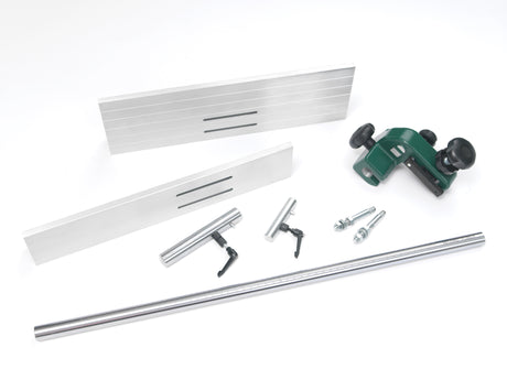 Kit di aggiornamento guida parallela Sabre350 con sistema a camma e supporto bilaterale, compatibile con seghe a nastro Record Power BS300E, BS350S e BS400.