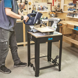 Carrello mobile per macchine da banco IGM ST1M – portata 200 kg, piano 570×500 mm
