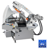 Sega a nastro per metallo Flott HBS 230 ANC con struttura in ghisa, avanzamento automatico e guidalame in metallo duro per tagli precisi.