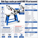 Güde Sega a nastro per metalli MBS 116
