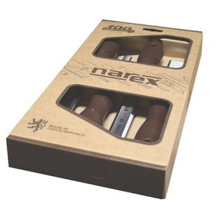 Narex Schneidwerkzeug-Set mit Schrägmeißeln in Holzbox
