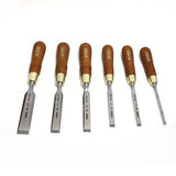 Utensile da taglio Narex Set di scalpelli con bordo smussato lucido PREMIUM in scatola di legno