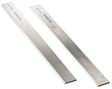  Set da 2 coltelli affilati per piallatrice PT 250, misura 258 x 22 x 2 mm, ideali per una piallatura precisa e uniforme su legno massiccio.