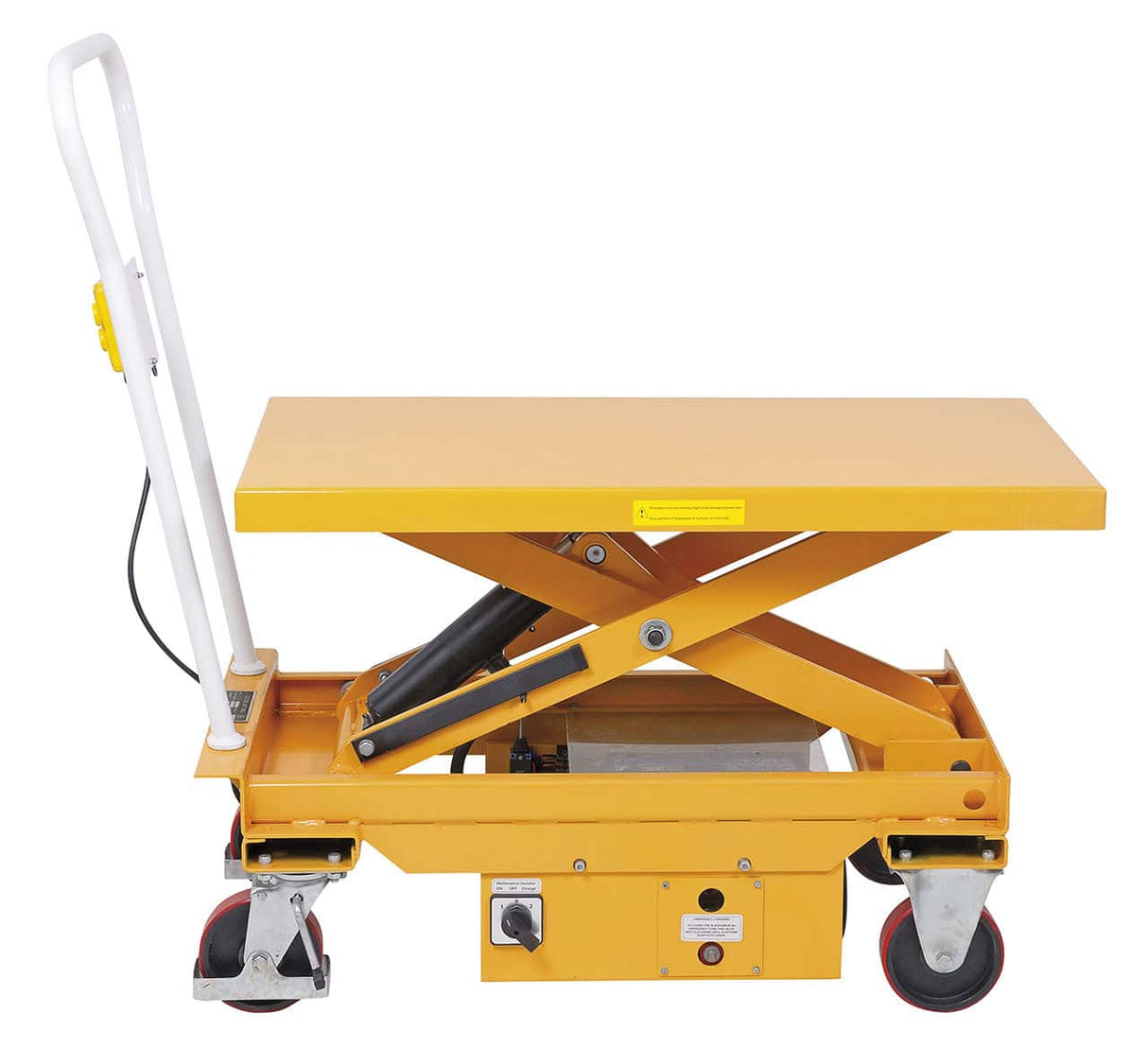 Bernardo ES 500 halbelektrischer Hubtisch – Tragfähigkeit 500 kg, Höhe 445-970 mm, Einzelplattform, Gewicht 145 kg