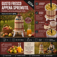 Torchio manuale Güde OP 6 con capacità di 6 litri, ideale per la spremitura di frutta e la produzione artigianale di succhi e mosto.