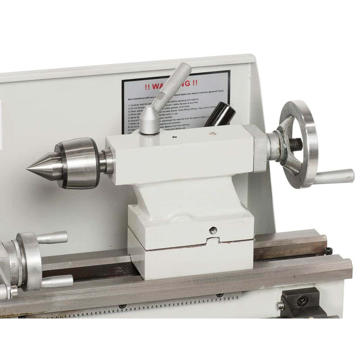 Bernardo Profi 400 G Metalldrehmaschine – Spitzenweite 400 mm, Ø 210 mm am Bett, Spindelbohrung Ø 21 mm Kegel MK 3, 0,6 kW 230 V Einphasenmotor, digitale Drehzahlanzeige, Gewicht 60 kg