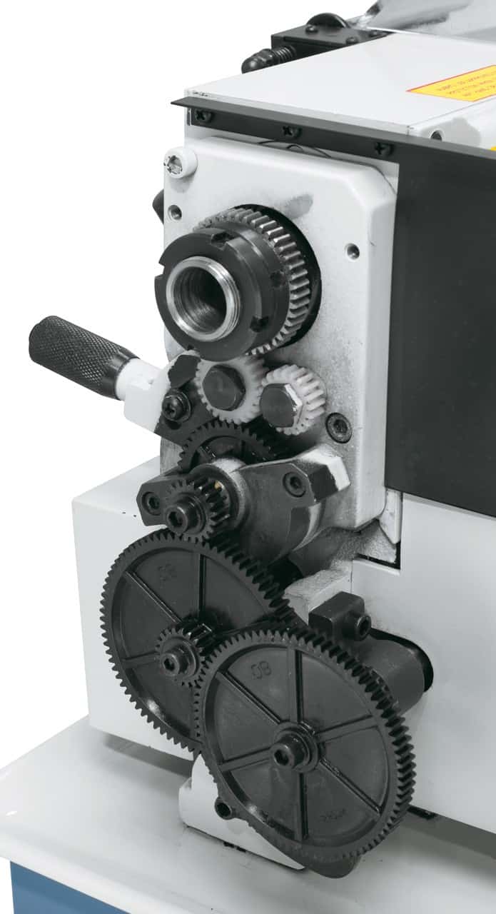 Bernardo Hobby 350 VD Metalldrehmaschine – 350 mm Spitzenweite, digitale Drehzahlanzeige + Schlitten, automatischer Vorschub, 0,35 kW Motor, 230 V Einphasenstrom, Gewicht 44 kg