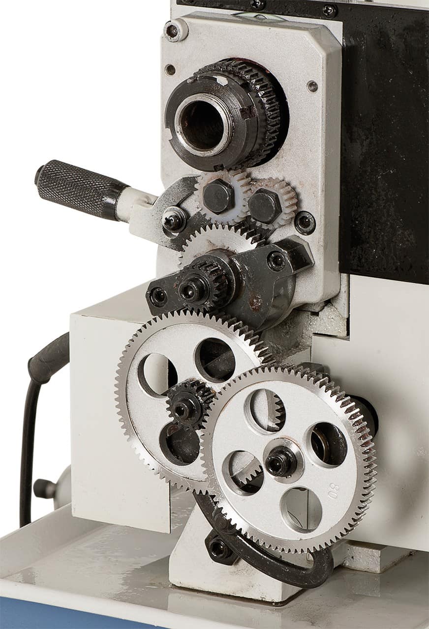 Bernardo Hobby 350 VDM Metalldrehmaschine – 350 mm Spitzenweite, digitale Drehzahlanzeige + Schlitten, automatischer Vorschub, 0,35 kW Motor, 230 V Einphasenstrom, Gewicht 44 kg