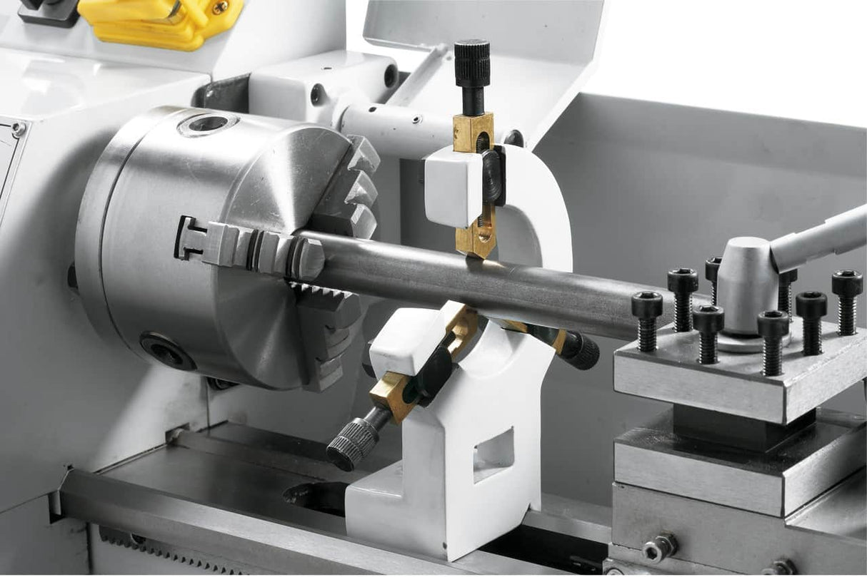 Bernardo Profi 300 V Metalldrehmaschine – Spitzenweite 300 mm, Ø 180 mm am Bett, Spindelbohrung Ø 20 mm Kegel MK 3, 0,5 kW 230 V Einphasenmotor, digitale Drehzahlanzeige, Gewicht 60 kg