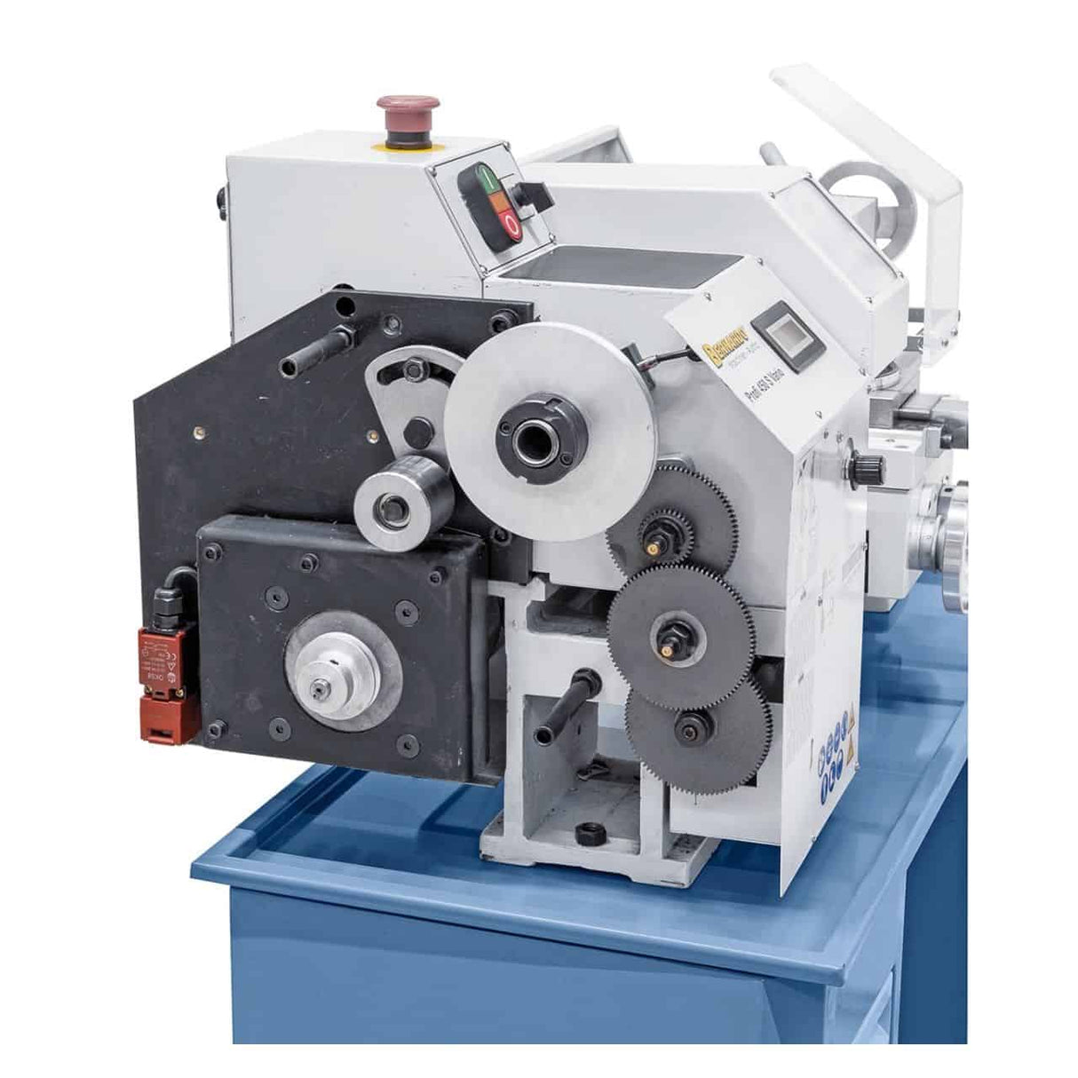 Bernardo Profi 450 S Vario Metalldrehmaschine – Spitzenweite 450 mm, Ø 230 mm am Bett, Spindelbohrung Ø 20 mm Kegel MK 3, 0,9 kW 230 V Einphasenmotor, digitale Drehzahlanzeige, Gewicht 112 kg