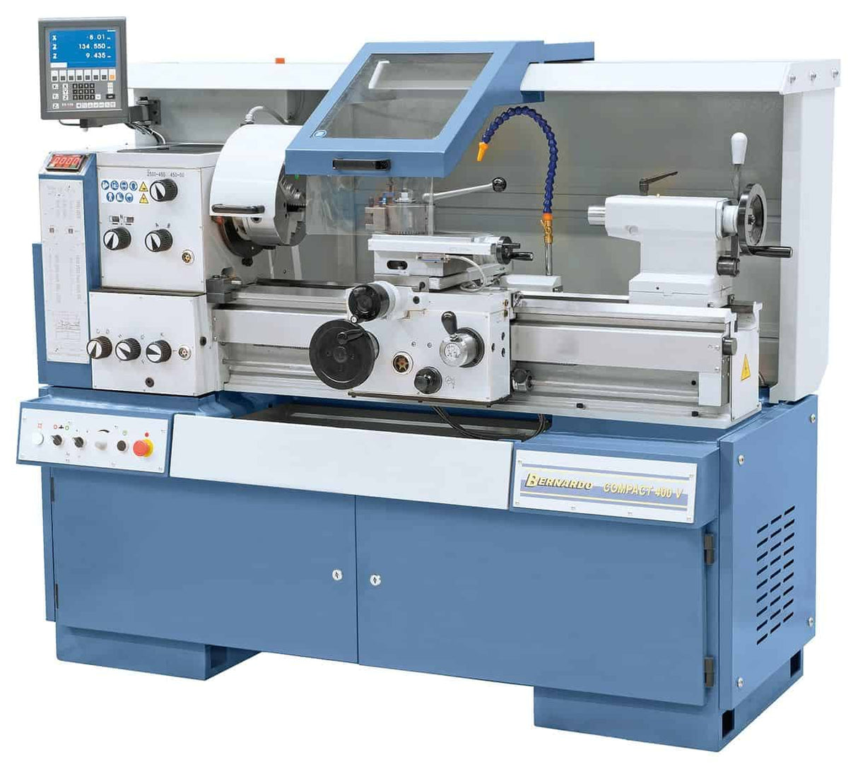 Bernardo Compact 400 V Metalldrehmaschine mit 3-Achsen-Digitalanzeige ES-12 V