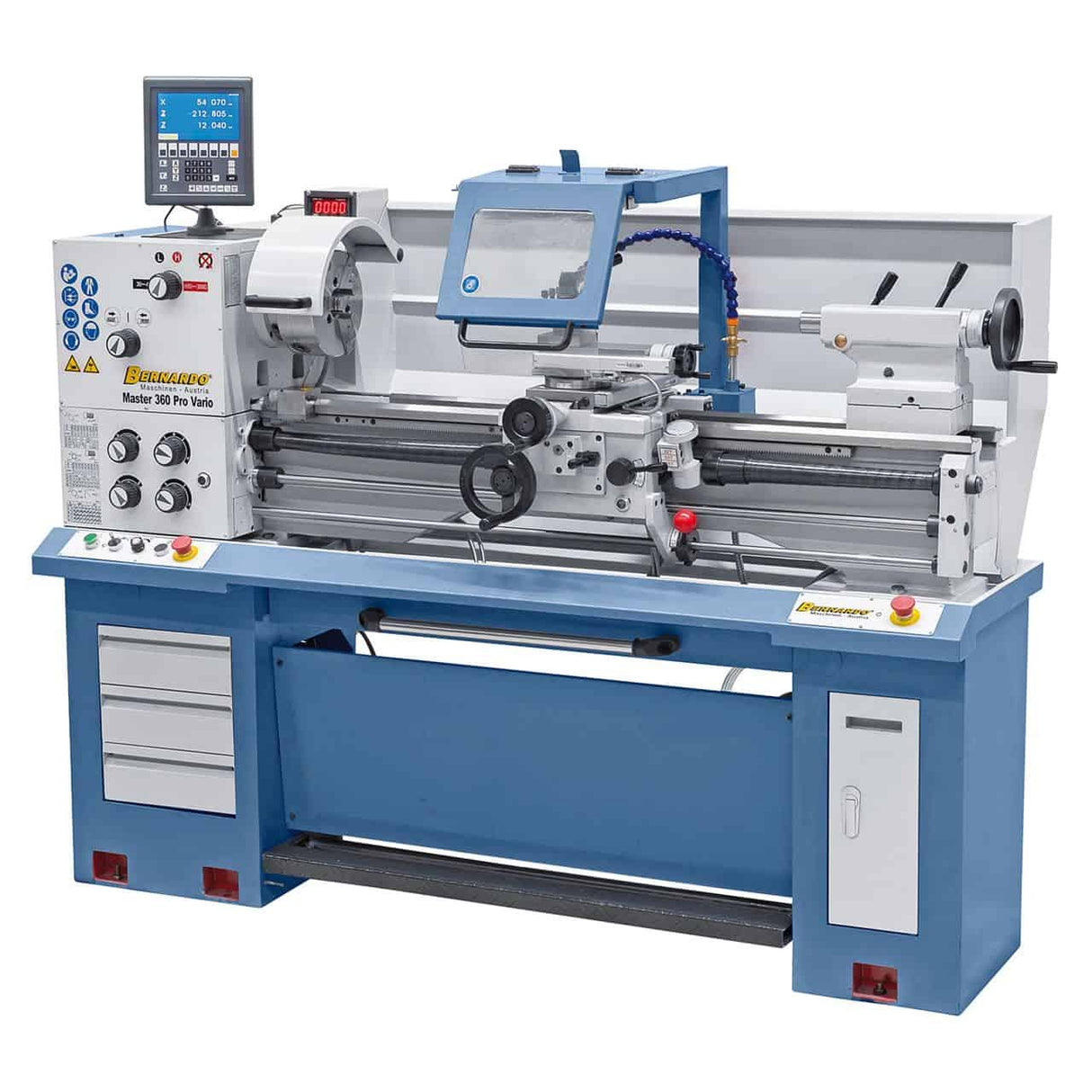 Bernardo Master 360 Pro Vario Metalldrehmaschine mit ES-12 V Digitalanzeige