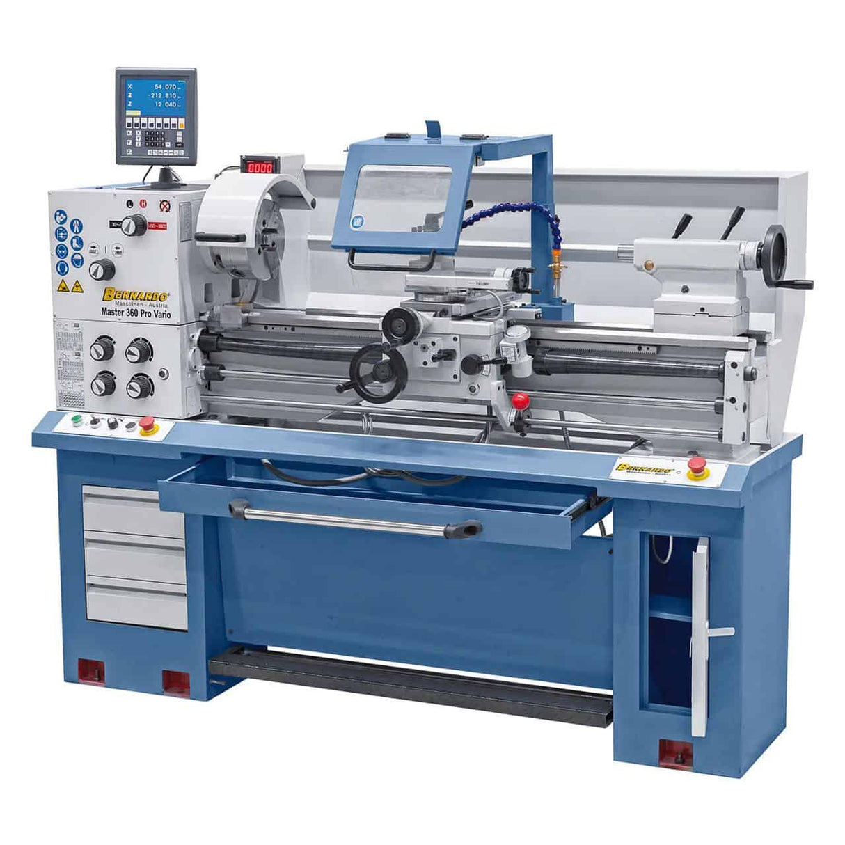 Bernardo Master 360 Pro Vario Metalldrehmaschine mit ES-12 V Digitalanzeige