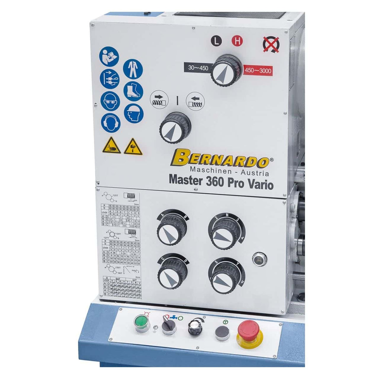 Bernardo Master 360 Pro Vario Metalldrehmaschine mit ES-12 V Digitalanzeige