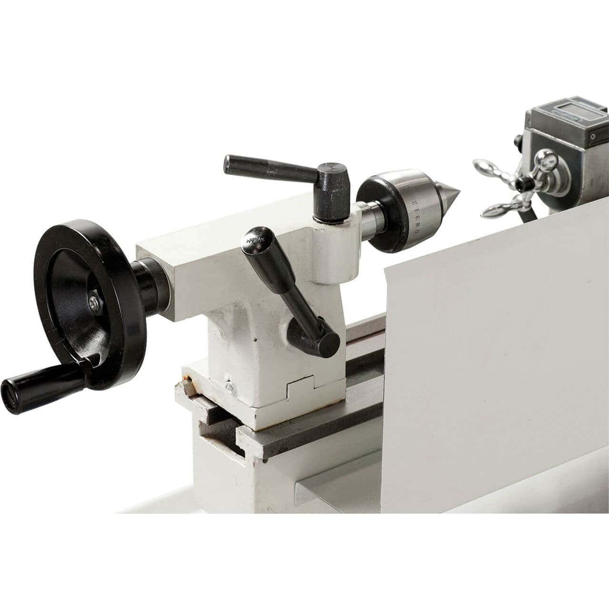 Bernardo Hobby 350 VD Metalldrehmaschine – 350 mm Spitzenweite, digitale Drehzahlanzeige + Schlitten, automatischer Vorschub, 0,35 kW Motor, 230 V Einphasenstrom, Gewicht 44 kg