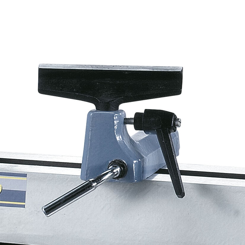 Tornio per legno Bernardo DM 450 – distanza punte 420 mm (fino 980 mm con prolunga), Ø 260 mm su bancale, M33 × 3,5 mandrino, motore 0.44 kW 230V monofase, peso 33 kg