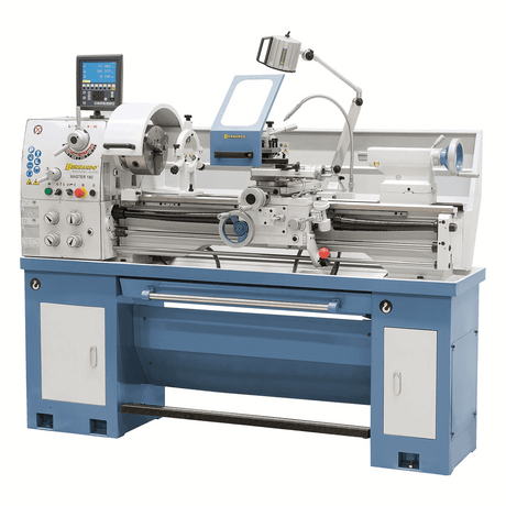 Tornio parallelo Bernardo Master 180 con distanza punte 1000 mm, foro mandrino 51 mm e accessori completi inclusi.