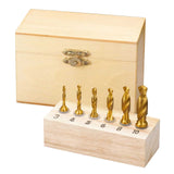 Bernardo Schneidwerkzeug-Set mit Gewindebohrern, Bohrern und Senkern, 6-teilig, 3 in 1