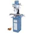 Trapano/Fresatrice Bernardo BF 28 BDC con tavolo 700 × 180 mm, testa inclinabile e funzione di filettatura fino a M12.