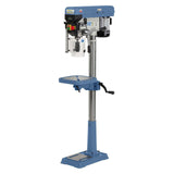 Trapano a colonna SBM 20 Vario con motore 230 V, display digitale, tavola inclinabile e laser incrociato per precisione ottimale.
