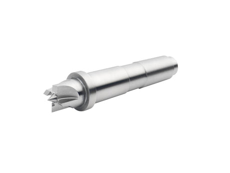 Trascinatore Record Power Coronet Falcon a 4 rebbi da 16 mm con cono Morse MT2, ideale per tornitura tra le punte di pezzi piccoli e medi in legno.