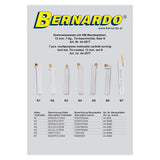 Utensile da taglio Bernardo da tornio con rivestimento in stagno, 12 mm, kit N