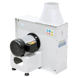 Ventilatore centrifugo Bernardo RV 2200 400 V con portata da 4000 m³/h e girante bilanciata in acciaio, ideale per aspirazione di trucioli, fumi e polveri industriali.