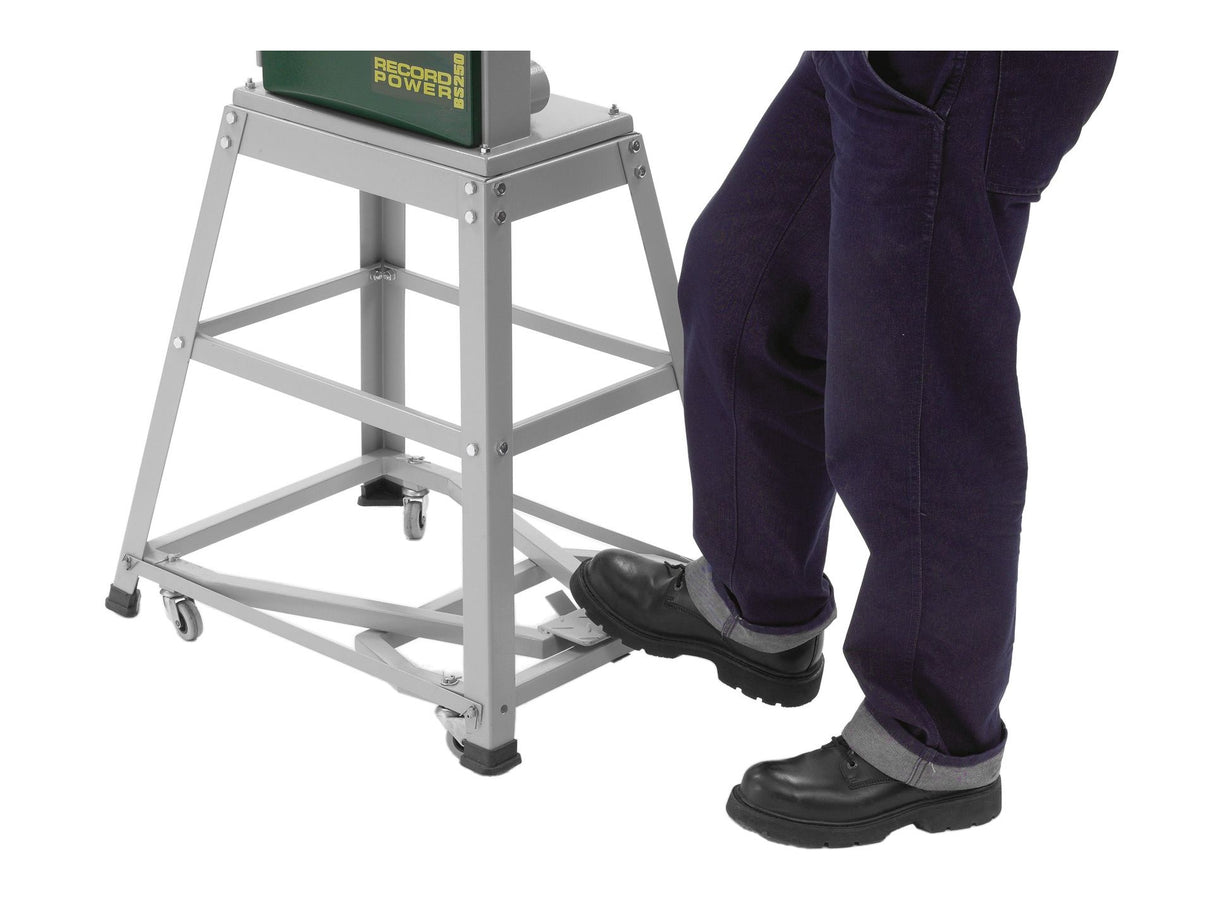 Untergestell mit Radsatz Record Power BS250-AW – für Bandsägen BS250 und Sabre 250
