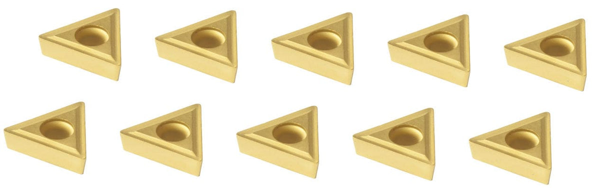 HM Wechselplatten-Set (10-teilig) für 10 / 12 / 16 mm Drehmaschinenwerkzeug