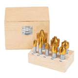 8-teiliges Viertelkreis-Fräser-Set aus Hochgeschwindigkeitsstahl (HSS).