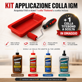 Kit rullo in silicone IGM con vaschetta e colla per legno Titebond, Krollit distributore ufficiale