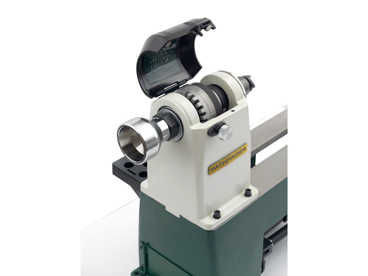 Combo Record Power Pathfinder – Tischdrechselbank mit Spannfutter, Spannzangen und Bettverlängerung